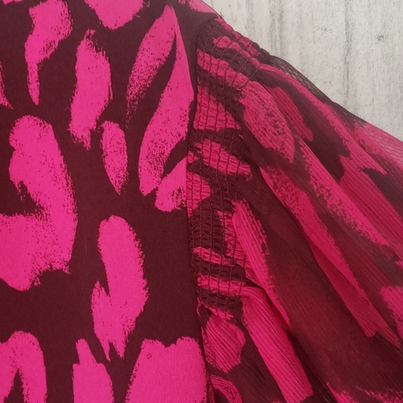 Who What Wear puff-sleeved blouse with tie - Picture 9 of 15